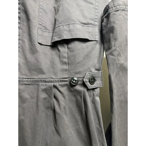 Alex Mill Coveralls long sleeve grey Cotton Twill‎ Utility Jumpsuit Workwear s - Image 6