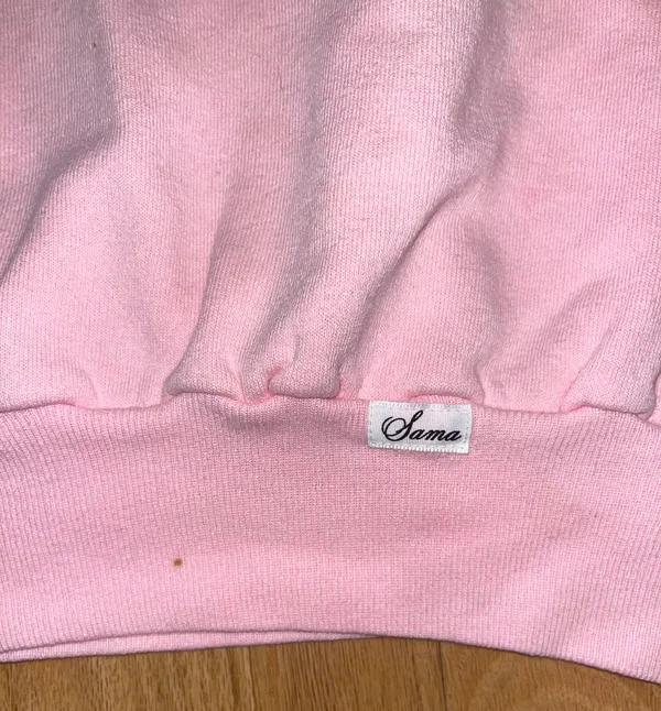 Creations Vintage Baby Pink Grandma Embroidered Crew Neck + 🆓🎁 - Image 5