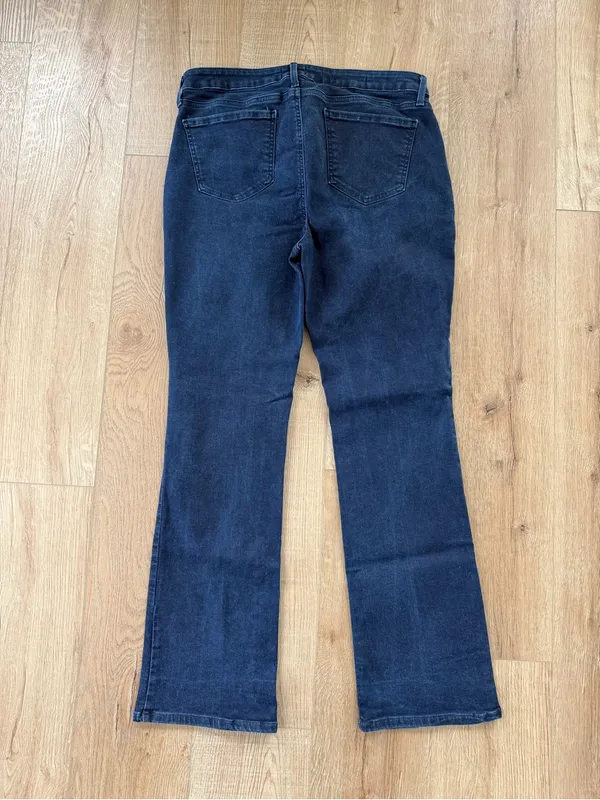 NYDJ Barbara Bootcut Jeans Size 14 Dark Wash Lift Tuck Technology - Image 5