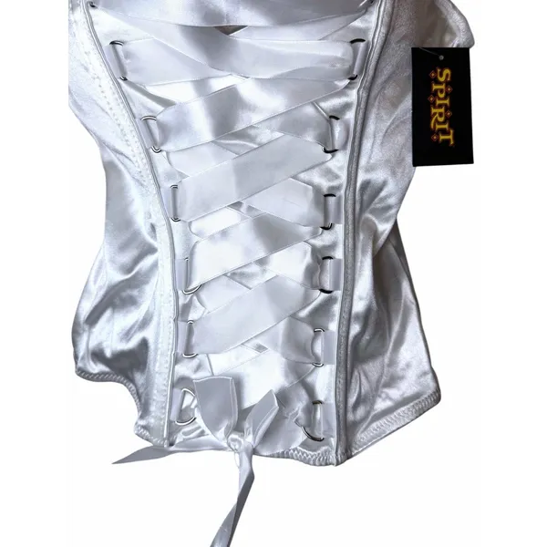 Brand New Never Used Women's White Corset From Spirit Halloween Size S - Image 2