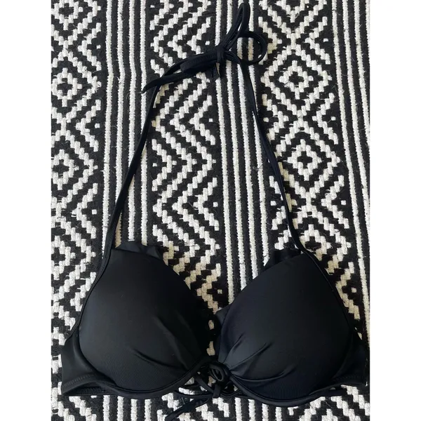 Victoria’s Secret Black Push Up Ruffle Bikinj Top - Image 5