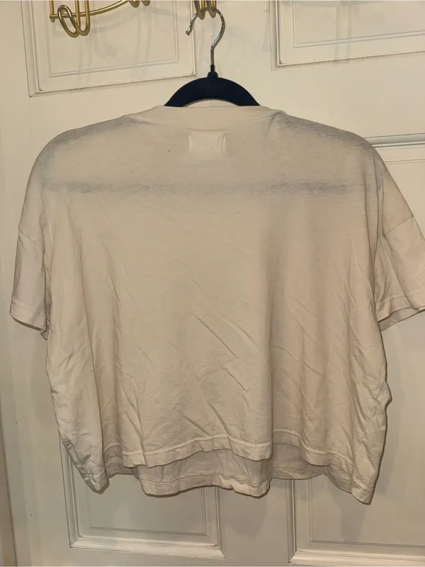 MATE the Label Cream Short Sleeve Boxy Tee - Image 2