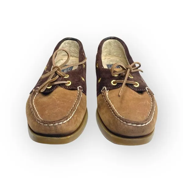 Sperry Top-Sider ™® ✌︎︎ Gold Eyelet Leather Boat Shoes ✌︎︎ 2 Tone Brown ✌︎︎ 6M - Image 8