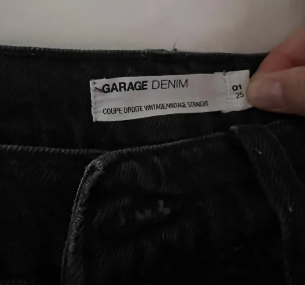 Garage Black Vintage Straight Jeans - Image 4