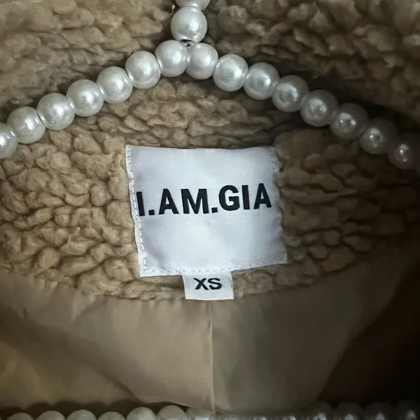 I.AM.GIA Pixie Teddy Coat in Caramel Tan XS - Image 8