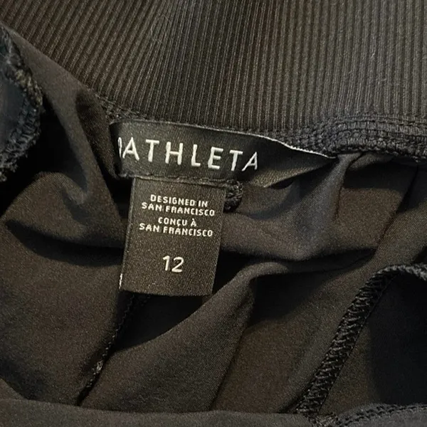 Athleta Size 12 Brooklyn Mid Rise Joggers Black Athleisure - Image 4