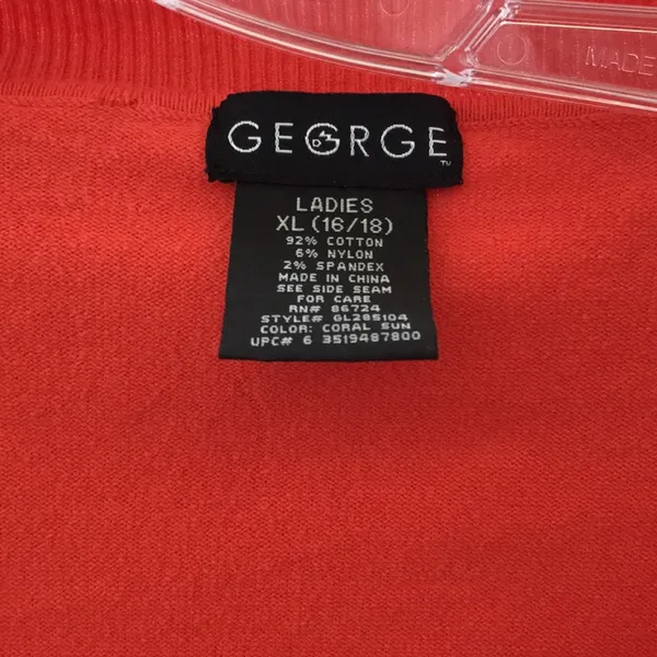 FINAL MARKDOWN Ladies George single button cardigan xl Orange - Image 3
