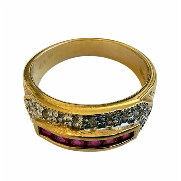 Statement Ring with pink Channel - Image 9