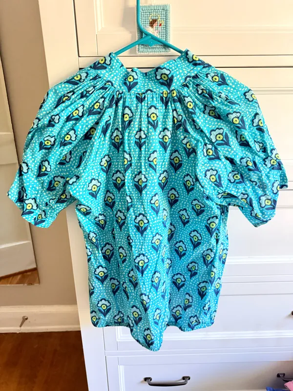 Monkees Flower Short Sleeve Blue - Image 2