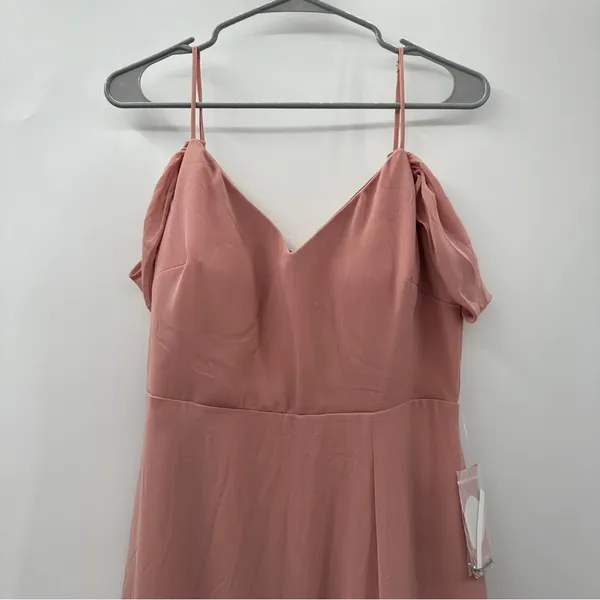 Birdy Grey Devin‎ Convertible Sleeveless Bridesmaid Dress in Dusty Rose Sz M NEW - Image 4