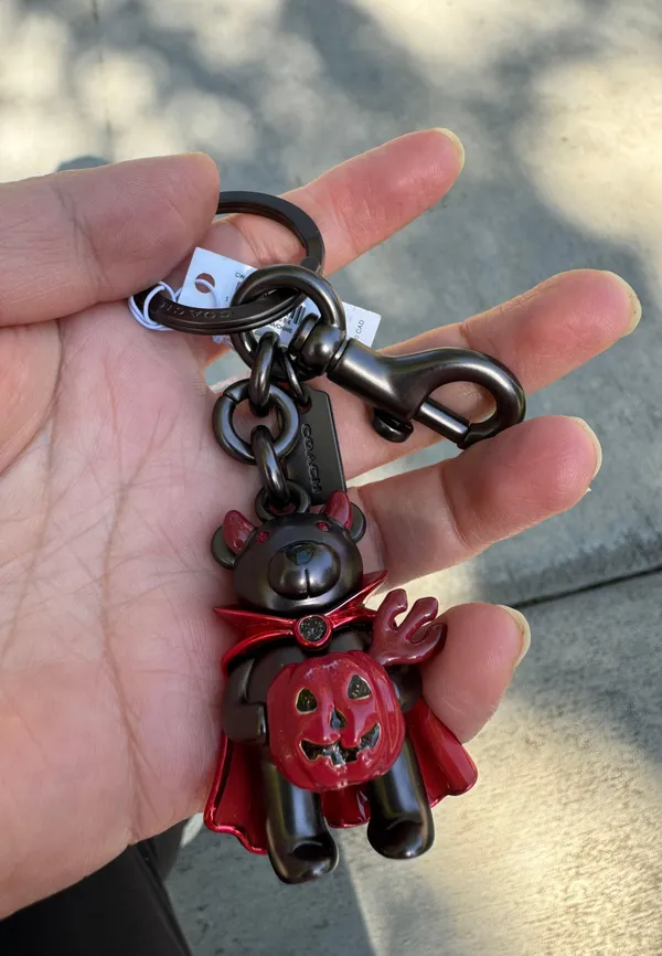 Coach Halloween Devil Bear Bag Charm cw482 - Image 3