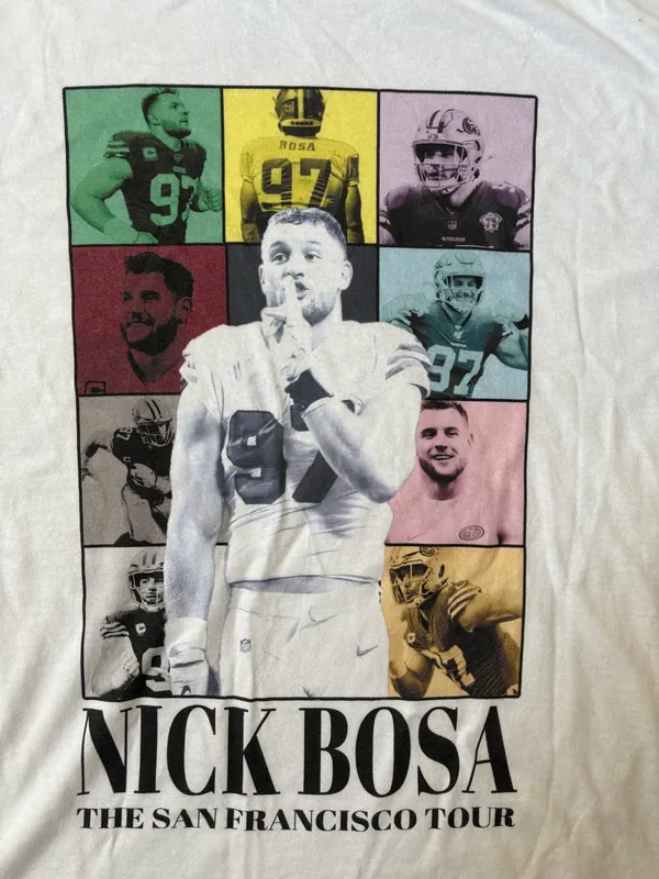 San Francisco 49ers Tshirt White Size L - Image 2