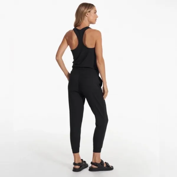 VUORI‎ Lux Sleeveless Jumpsuit In Heather black Size Small - Image 2