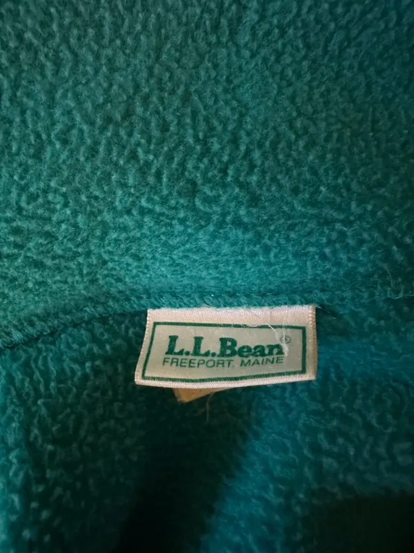 L.L.Bean Forest Green Fleece - Image 2