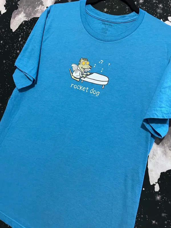 Teddy The Dog Rocket Man Funny Parody Shirt - Image 2