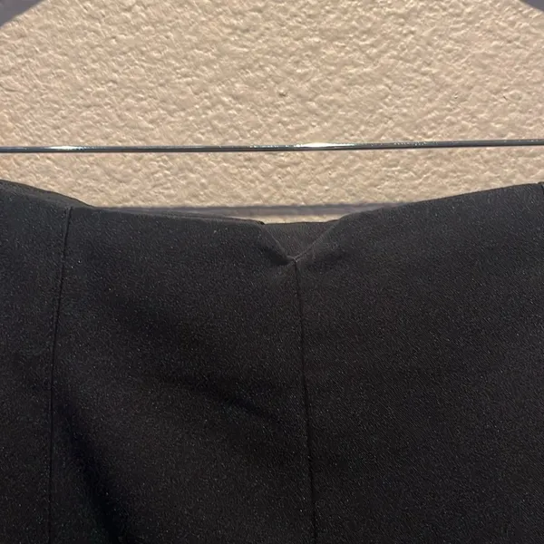 Zara Women’s Cropped Trousers Slacks Pants Size Large NotchBack Black - Image 6