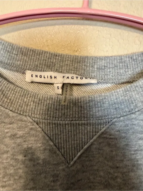 English Factory Poplin Combo Knit Dress Size‎ Small - Image 4