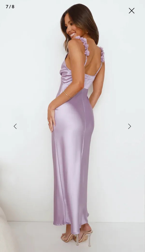 Parties In Spring Hello Molly Satin Maxi Dress - Image 7
