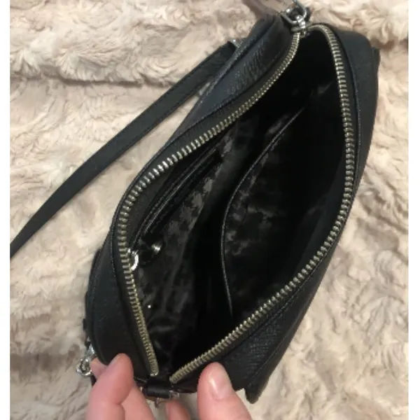 Karl Lagerfeld Black Crossbody with Silver Hardware - Image 5