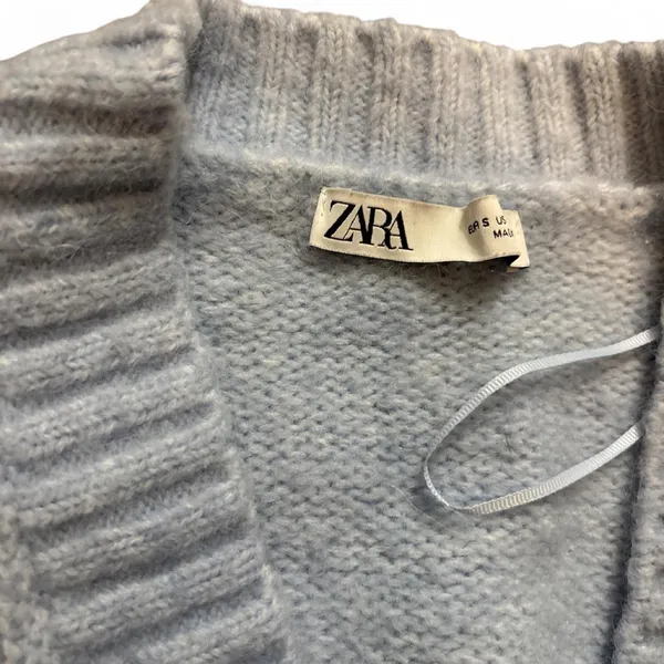 Zara Light Blue Button Cardigan - Image 2