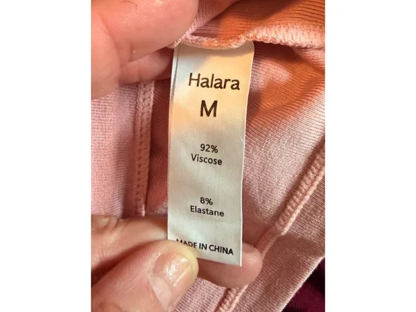 Halara Pink Crop Top With Back Tie Detail - Size M - Image 4