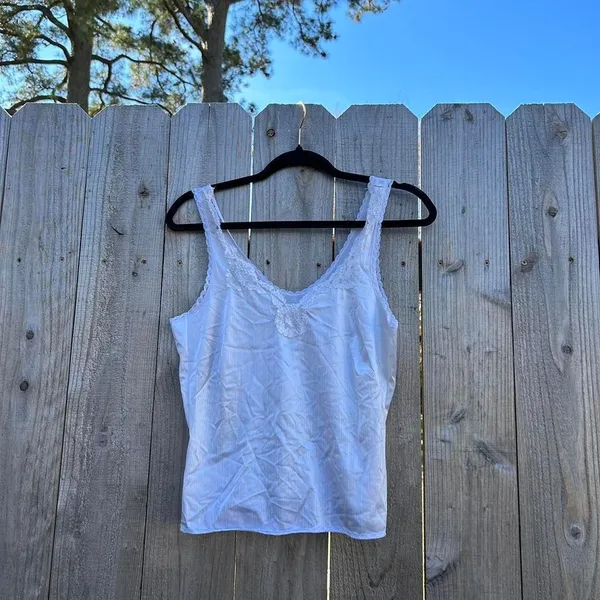 Vintage white lace babydoll tank top size‎ small - Image 2
