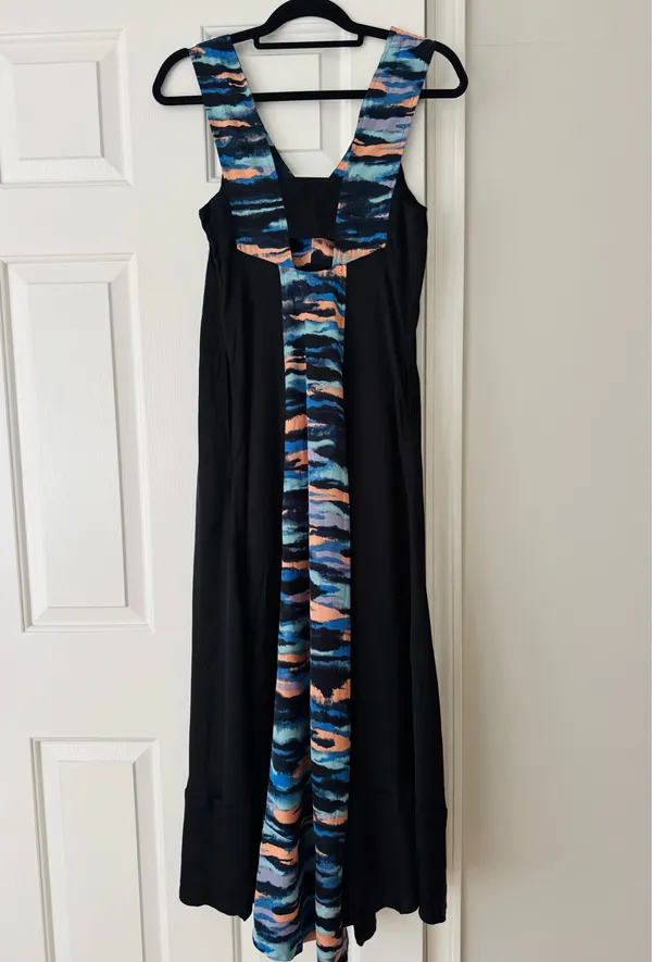 Anthropologie Maeve V-neck Colorblocked Oversized Maxi Dress, Size 0 - Image 10