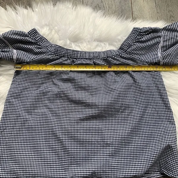 Abercrombie & Fitch Off the Shoulder Gingham Top - Image 5