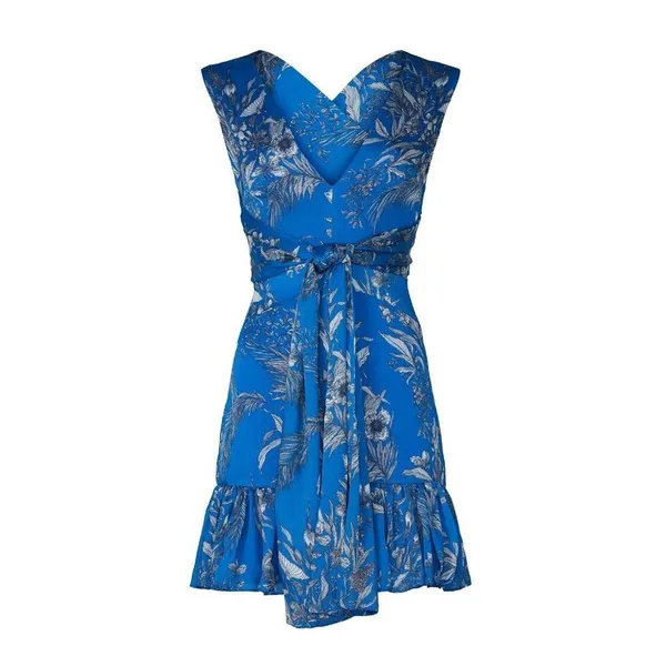 Alexis Cascara V-Neck Sleeveless Dress Blue Womens Size XS - Image 11