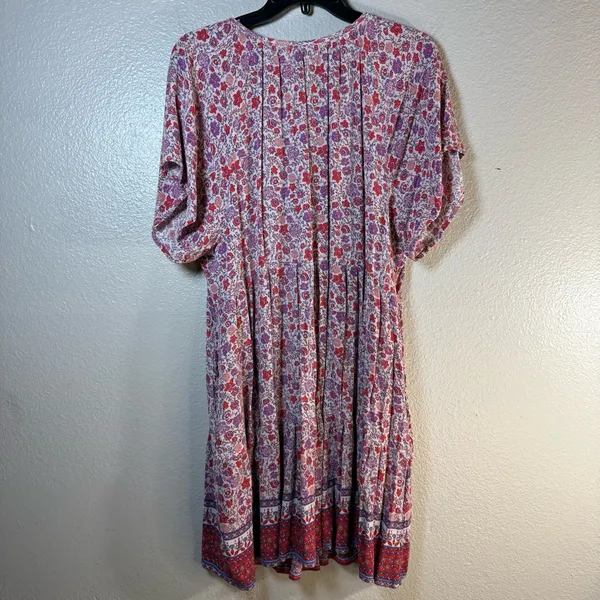 Knox Rose boho Floral V-Neck Dress SZ:L - Image 2