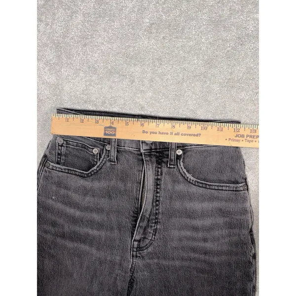 Madewell Jeans Womens‎ 23 Black Washed Balloon Relaxed Tapered High Rise Barrel - Image 7