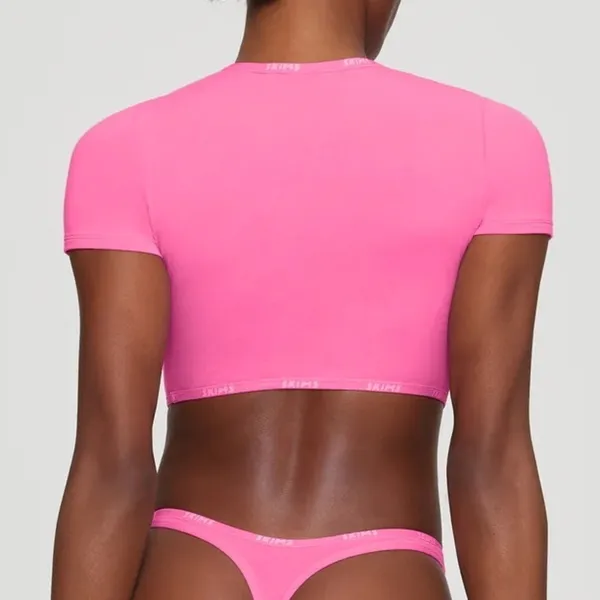 Skims Cotton Jersey Super Cropped T-Shirt Nwt Sold Out Online - Image 3
