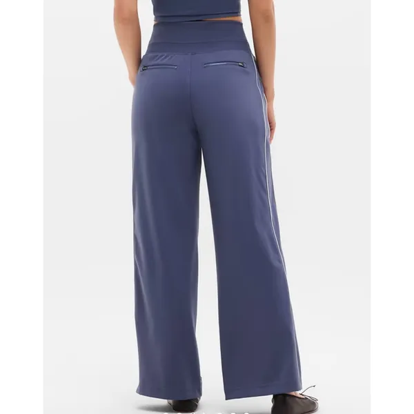 Athleta Women's Venice High Rise Track Stripe Wide Leg Pants Sz XL - Image 2