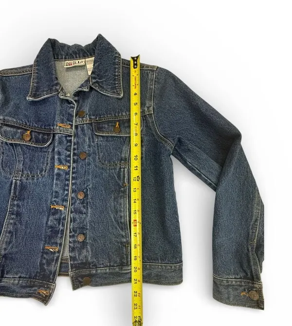 Vintage Bill Blass Jeans Women's Small Blue Denim Trucker Jacket - Image 6