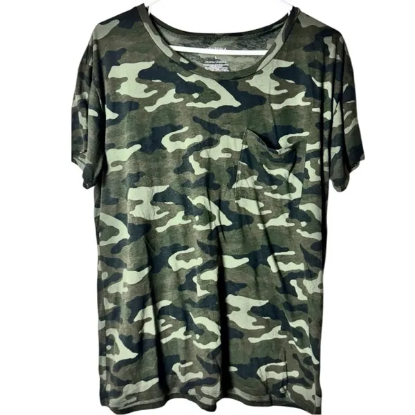 Arizona Jean Co. Camouflage Crewneck Short Sleeve Tee Shirt Sz L - Image 2