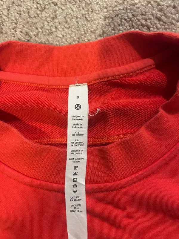 Lululemon Classic Crewneck Sweater - Red - Image 5