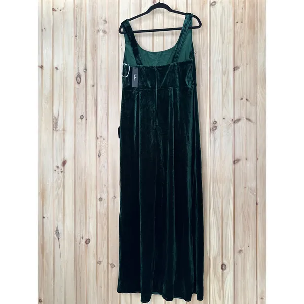 NWT Lulus NWT Elegant Sweetie Emerald Green Velvet Square Neck Maxi Dress Sz XXL - Image 5