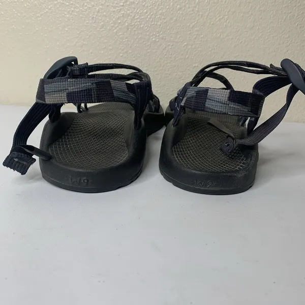 Chaco Sandals Black Blue Checkered Straps Strappy Women’s Sz 9 - Image 6