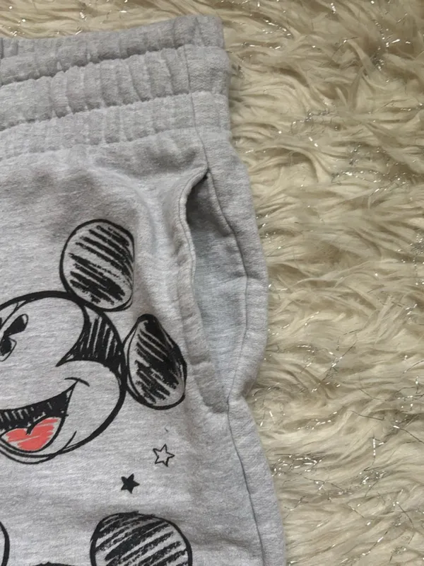 Disney Mickey Mouse Gray Women’s Embroidered Graphic Joggers Size XS(0/2) - Image 11