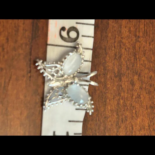 Butterfly silver plated Pendant cute unique - Image 2