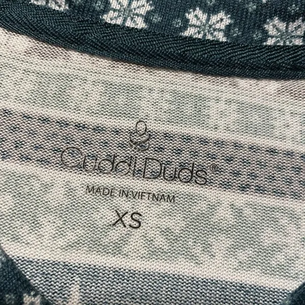 Cuddl Duds Pajama Set Womens Sz XS Apres Ski Evergreen Pockets Pants Long Slv - Image 2