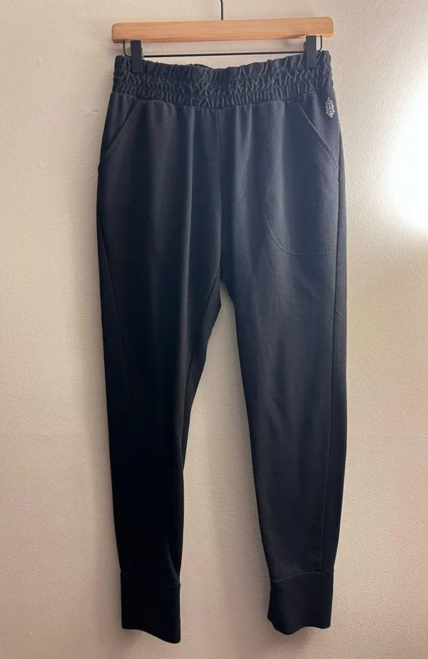 FP Free People Movement Black Jogger Sweatpants elastic waist M - Image 3