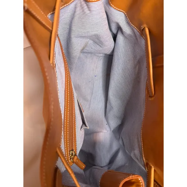 J.McLaughlin Dahna Tan Leather Tote Bag - Image 12