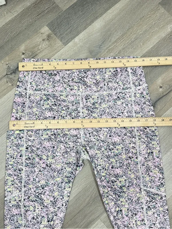 Fabletics On The Go Power Hold High Waist Leggings Pink Multi XL Ankle Pockets‎ - Image 10