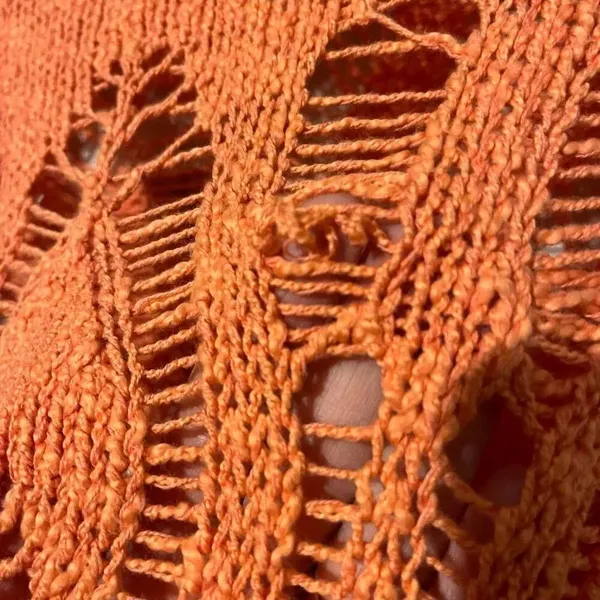 American Eagle Outfitters Coral Open-Knit Sweater NWT XS Coastal Cowgirl Beach B - Image 5