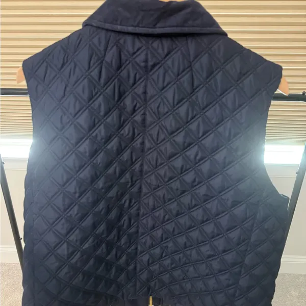 J Crew Navy Quilted Vest - Image 4