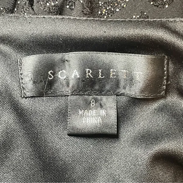 Scarlett Women's‎ Black Sleeveless Cut Out Neck Party Cocktail Dress 8 Sparkly - Image 10
