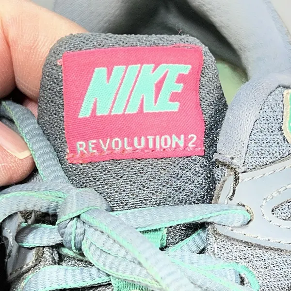 Nike Revolution 2 Women's Running Shoes Size 9 Grey/Pink No Insoles - Image 3