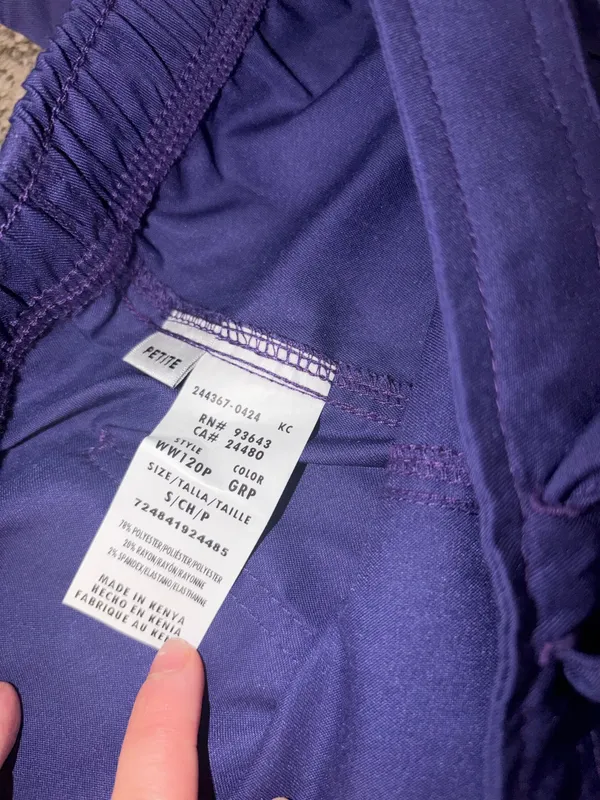 Cherokee Scrub Pants purple - Image 4