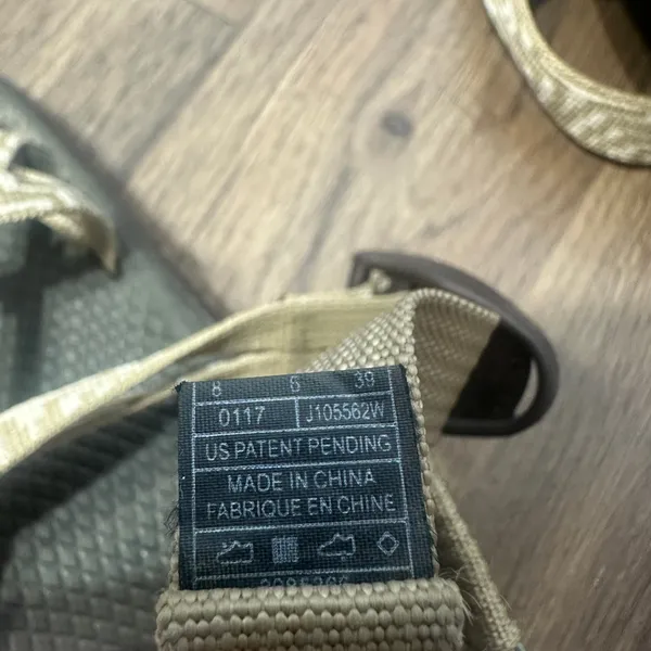 Chaco ZX/2 Cloud Sandals Womens 8 Brown Tan Strappy Toe Loop Adjustable Hiking - Image 8